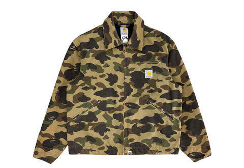  Bape x Carhartt Camo Detroit Jacket 