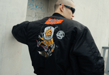  The Air Saigon® x T.P.C MA-1 "ROCKET TO THE AIR" Bomber Jacket Black 