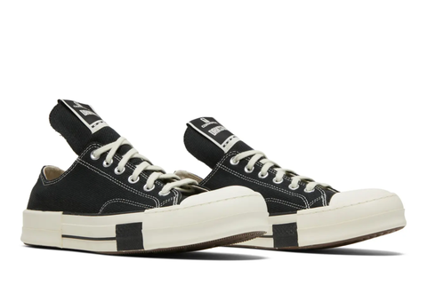  Converse DRKSTAR Chuck Taylor All Star 70 Ox Rick Owens DRKSHDW Black 