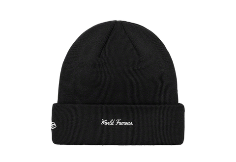  Supreme x New Era Beanie Box Logo Black FW24 
