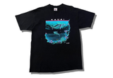  Vintage Kauai Shark San Segal Black Tee 