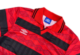  Vintage 90s Umbro Jersey Red Black 