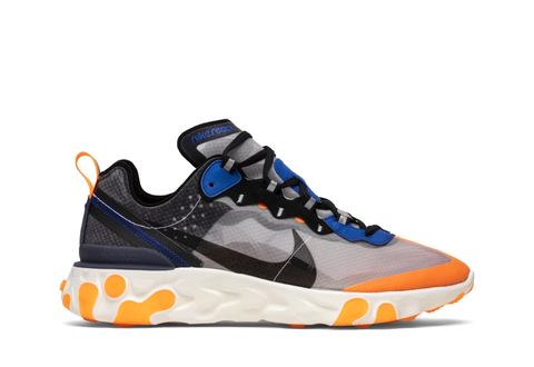  NIKE REACT ELEMENT 87 THUNDER BLUE/TOTAL ORANGE 