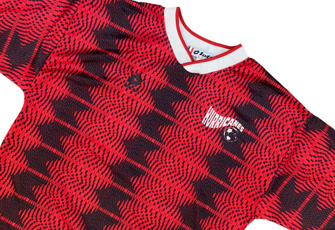  Hurricanes Jersey Black/Red Lotto Italia 