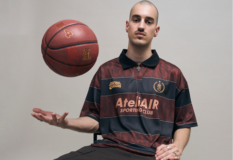  The Air Saigon Merchandise AteliAIR Sporting Club SS24 - Wine Black Jersey 