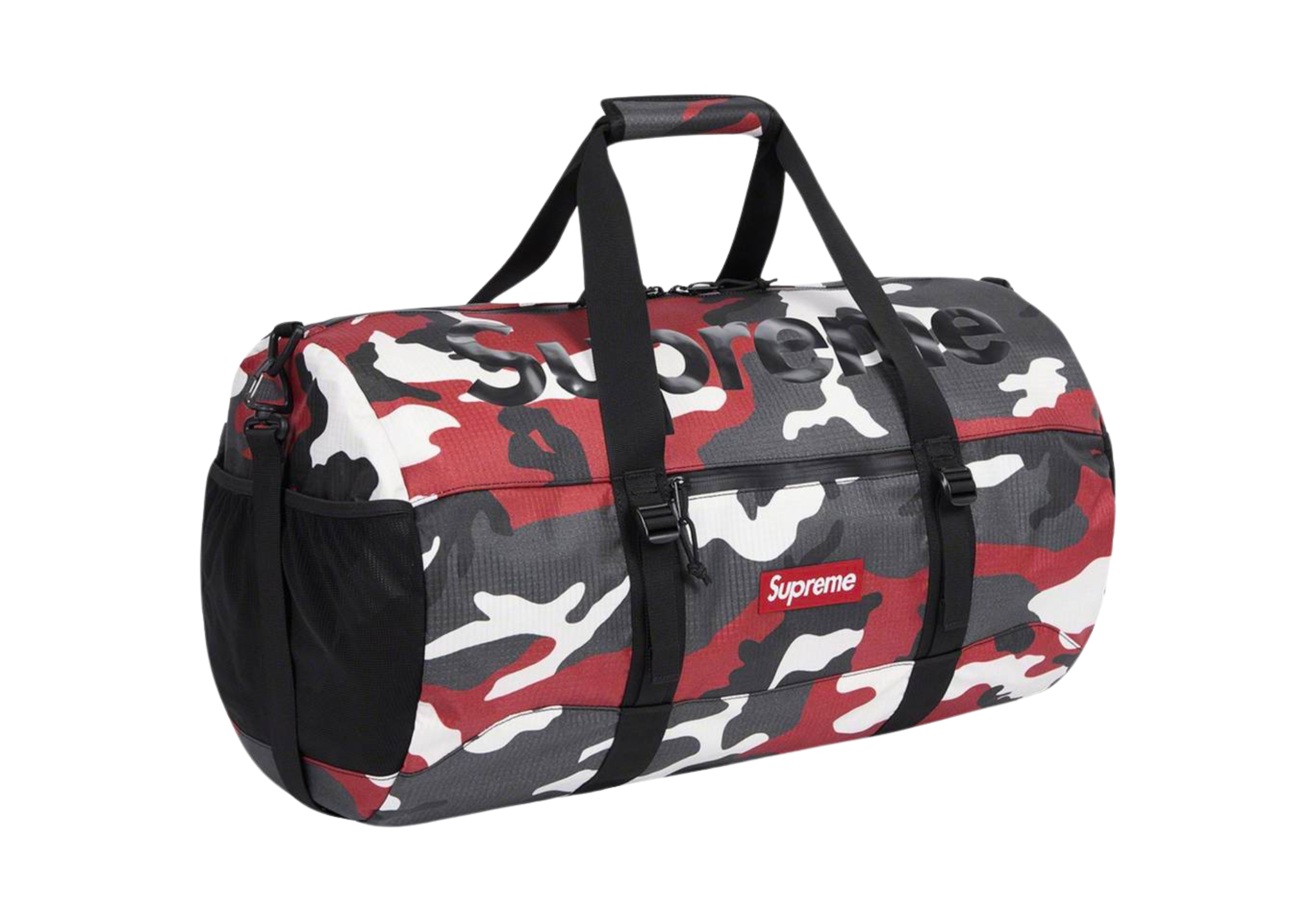 Supreme Duffle Bag Red Camo (SS21) - Main Image