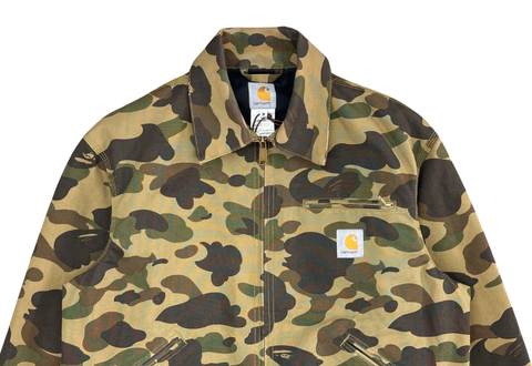  Bape x Carhartt Camo Detroit Jacket 