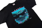  Vintage Kauai Shark San Segal Black Tee 