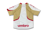  VINTAGE 90S UMBRO JERSEYS WHITE RED 