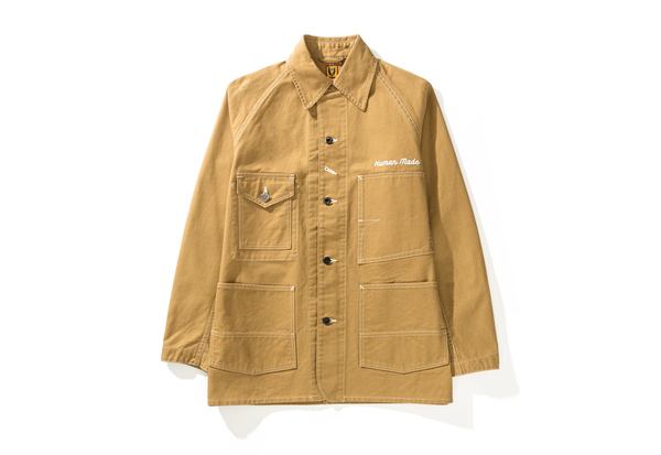  Human Made Denim Duck Coverall Jacket Beige 