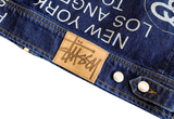  Stussy Zip Work Jacket City Link Denim 