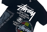  Vintage Stussy Reggae Screen Laura Charter Tee Black 