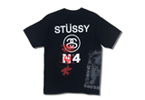  Vintage Stussy Reggae Screen Laura Charter Tee Black 