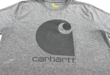  Carhartt Relaxed Fit Big Logo Tee Grey 