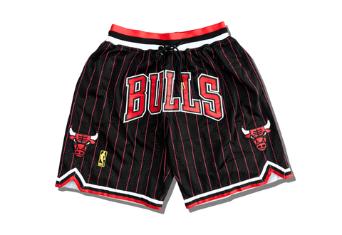  Just Don Chicago Bulls Basketball Shorts Alternate Black 1997-98 