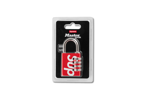  Supreme Masterlock Numeric Lock Red 