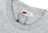  Vintage 90s Nike Bottom Swooth Both Graphic Tee Grey 