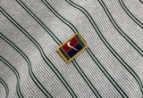  Vintage 90s Nike Tennis Polo Stripes Shirt Grey Green 