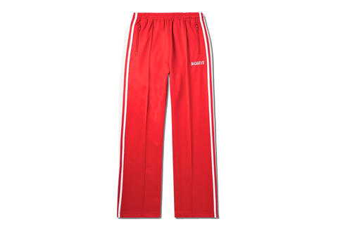  Saint Mxxxxxx Logo Embroidered Track Pants Red 