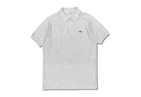  Vintage Lacoste Classic Pique S/s Polo Shirt Gray 