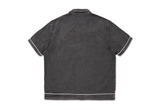  Ice Cream Piping Embossed Logo Denim Shirt Black 