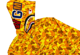  BAPE x PUBG Shark Full Zip Hoodie Orange 