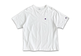  Vintage Champion Embroidered Logo White Tee 