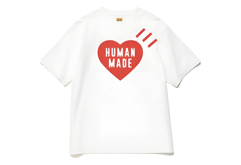  Human Made Heart Logo Daily Tee White 