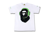  Bape Razer Neon Camo Ape Head White Tee 