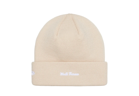  Supreme x New Era Beanie Box Logo Stone FW24 