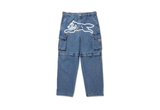  Ice Cream 2way Washed Denim Cargo Pants Light Blue 