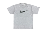  Vintage 90s Nike Swoosh Crewneck Tee Grey 