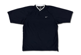  Vintage Nike Golf Embroidered Logo Henley Tee Black 