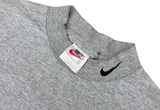  Vintage 90s Nike Small Swoosh Collar Turtleneck Grey Tee 