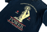  Vintage Obey Propaganda Fighting The Power Tee Dark Blue 