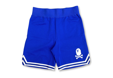  Bape x Pirates Crossbone Basketball Sweat Short Blue 
