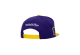  Mastermind World x Mitchell & Ness Snapback Purple Yellow 