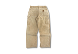 Carhartt Carpenter Dungaree Fit Duck Canvas Pants Brown 