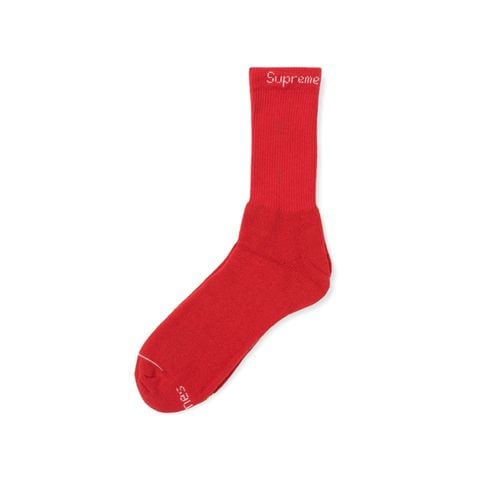  HANES X SUPREME RED CREW SOCKS 