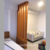 Vách ngăn phòng khách và bếp lam gỗ - 105