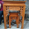 Bàn thờ gia tiên mẫu sen kèm đôn - MS01