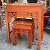 Bàn thờ gỗ chạm sen kèm đôn