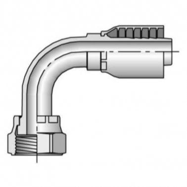 Cút Nối Thuỷ Lực Parker Hydraulic Crimp Fitting, 90 deg., 3/8