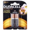Duracell Alkaline Battery AA, Pack of 2, Long Lasting, 1.5V