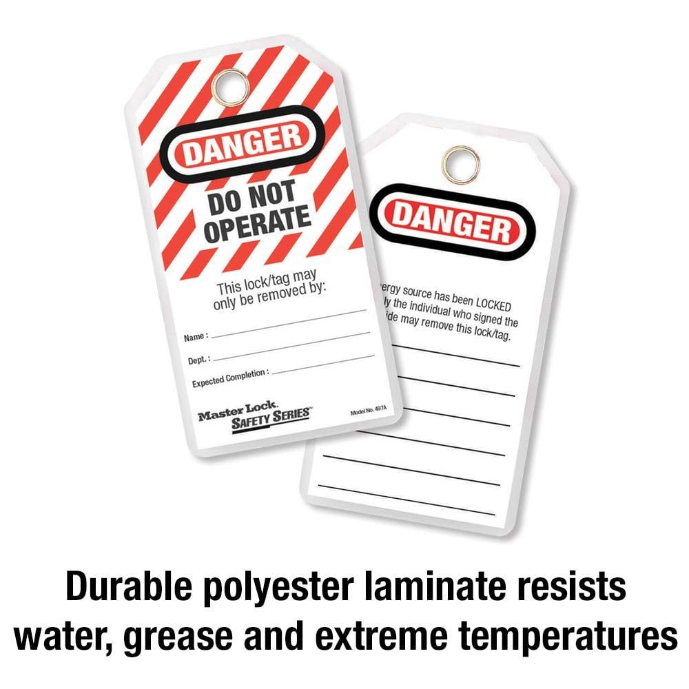 Master Lock Lockout Tag 497A