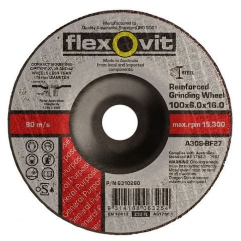 Đá Mài Grinding Wheel Flexovit 115 X 6 X 22.22mm, #A30S-BF27