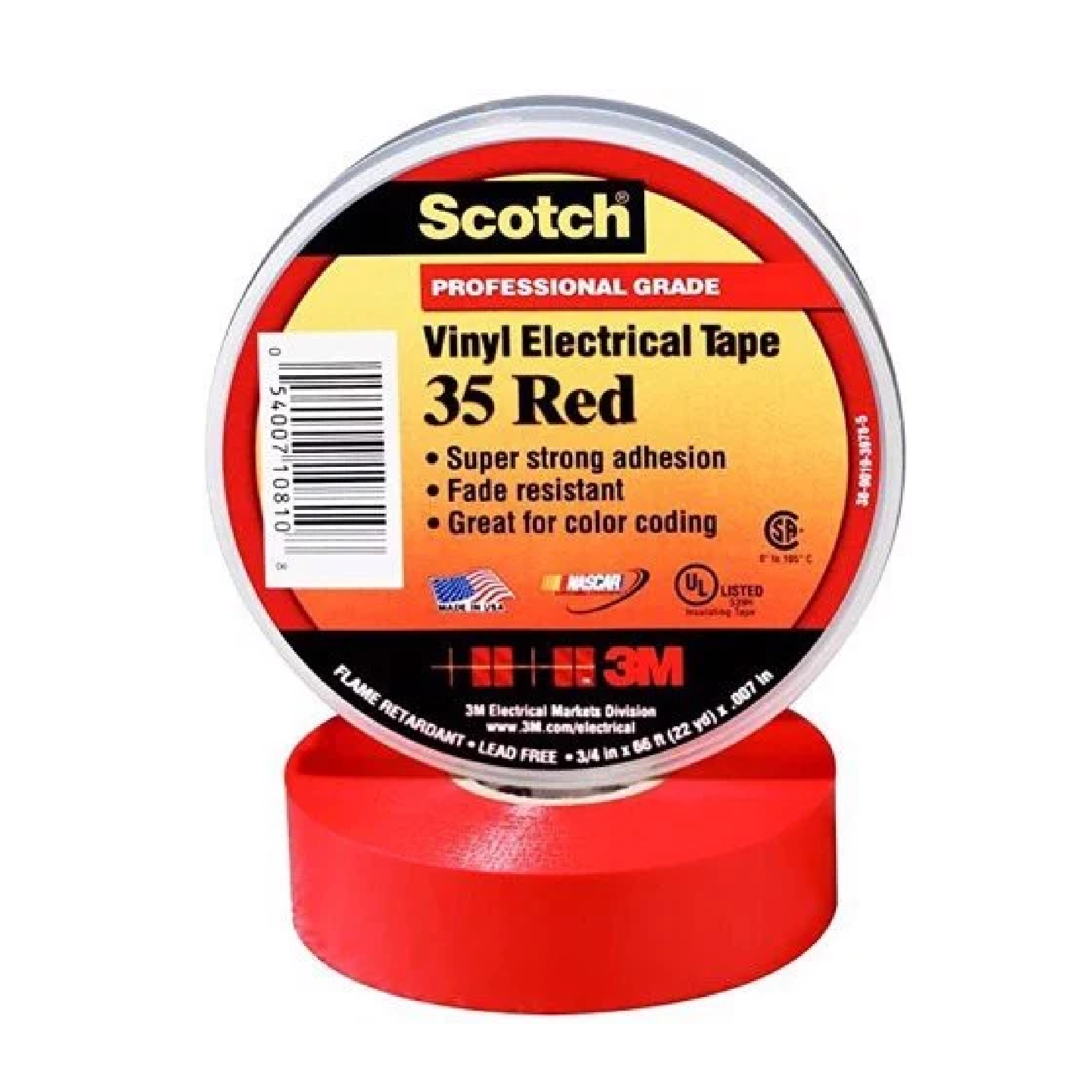 Băng Keo Điện 3M Scotch 35 Đỏ (Red) 19mm X 20m