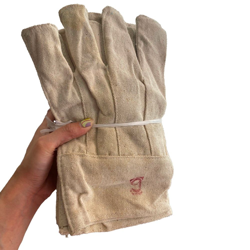 Canvas Working Gloves, Beige