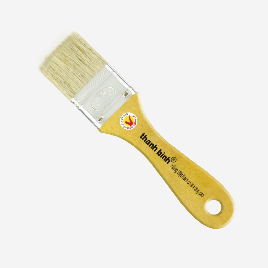 Thanh Bình Wooden Handle Paint Brush, 1CT15, 1.5