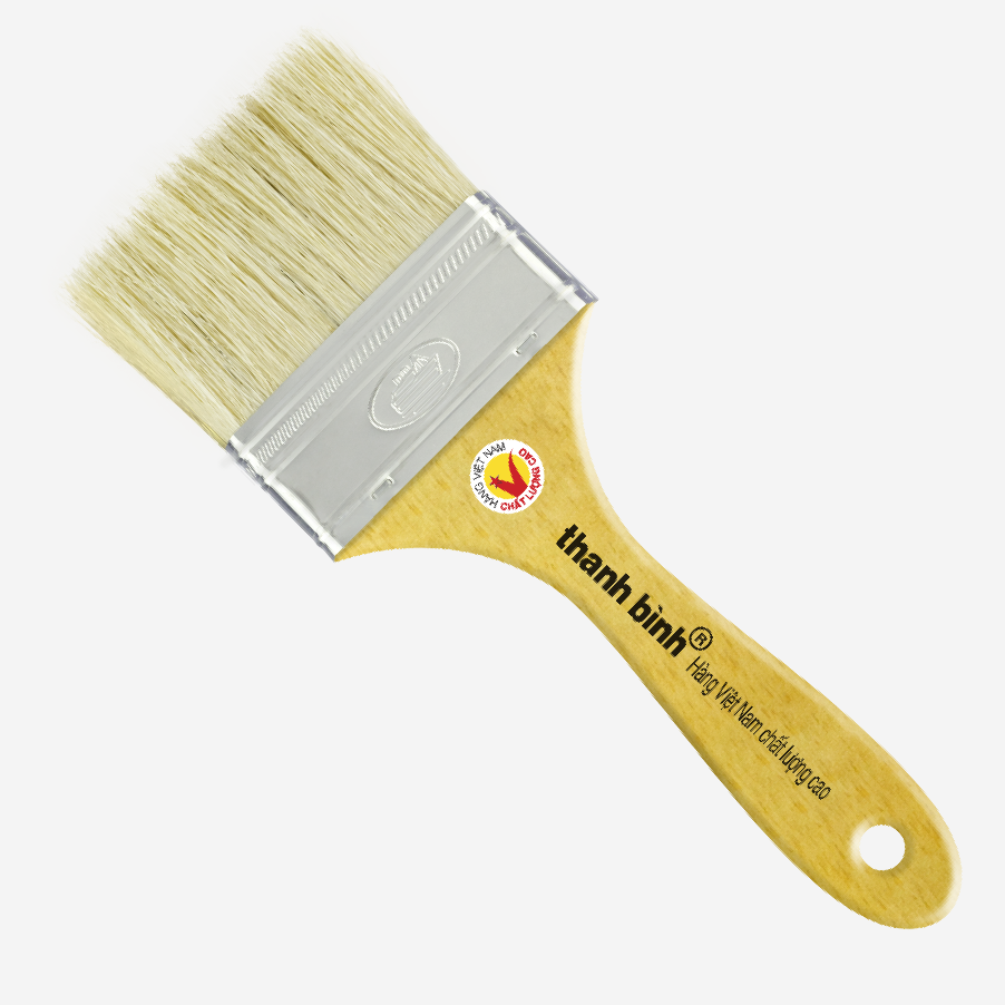 Thanh Bình Wooden Handle Paint Brush, 1CT30, 3